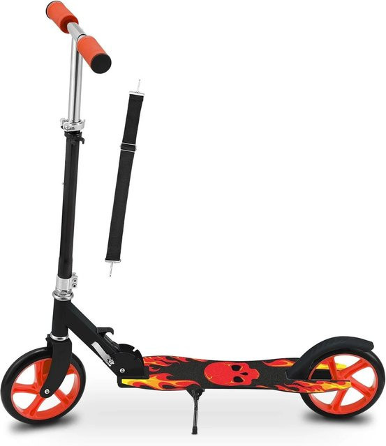 ArtSport Scooter Cityroller Fire, Schwarz Rot, ab 3 Jahre - Bild 1