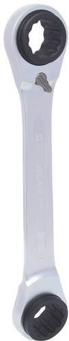 KS Tools 4 in 1 GEARplus umschaltbarer Doppel-Ratschenringschlüssel aus Chrom-Vanadium, Schlüsselweite: 30 x 32 x 34 x 36 mm, Farbe: Silber - Bild 1