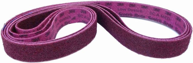 3M Gewebe Schleifband Korn 120 lila für Metall, 3 Stück, Breite: 5 cm, Länge: 200 cm - Bild 1