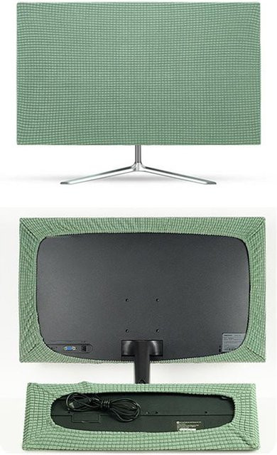 Staubdichte Computerabdeckung von eelhoe aus dehnbarem Stoff für 19 bis 37 Zoll Bildschirme und Tastaturen - Bild 1