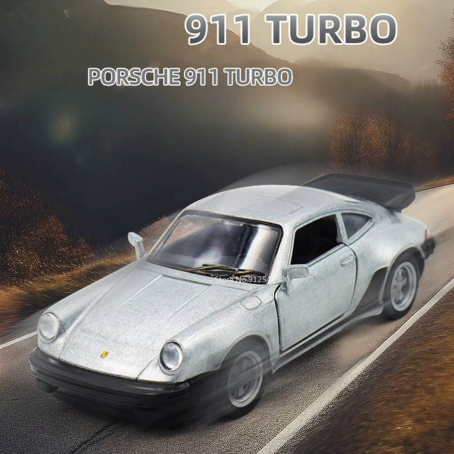 MAKEDA Turbo-Spielzeugauto, Modell aus Legierung, Maßstab 1:36, Grau - Bild 1