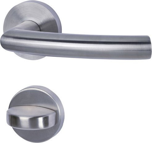 ALPERTEC Rosettengarnitur aus Edelstahl in Silber matt - Bild 1