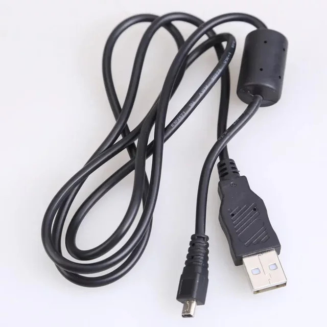 Nikon 8Pin Mini USB Datenkabel High Speed Kamera Kabel in Schwarz für Coolpix S01 S2600 S2900 S4200 S4300 - Bild 1