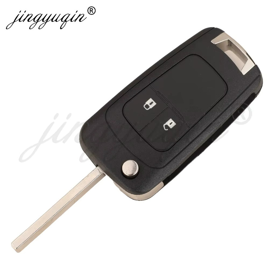 Jingyuqin Flip Remote Autoschlüssel 433 MHz mit 4D Chip für Chevrolet Sail und Buick Regal in Schwarz - Bild 2