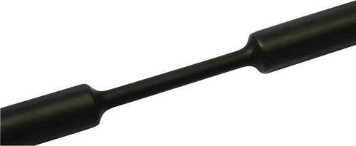 HellermannTyton Schrumpfschlauch ohne Kleber Schwarz 1,50 mm x 0,50 mm Schrumpfrate 3:1 1 m - Bild 1