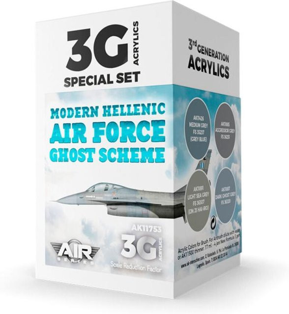 AK Interactive Modern Hellenic Air Force Ghost Scheme Set, Fahrzeuge - Bild 1