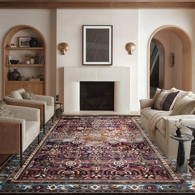 JGJG Teppich im Bohemian-Stil mit persischem Ethno-Design, bunt, rutschfest und waschbar, B/T: 180 x 250 cm - Bild 1