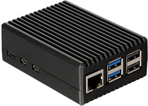 Joy-it RB-AlucaseP5-08 SBC-Gehäuse für Raspberry Pi inklusive passivem Kühler in Schwarz - Bild 1