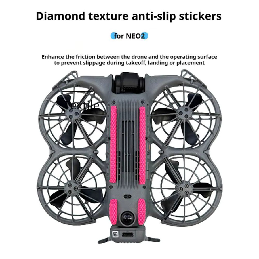 DJI NEO 2 Anti-Rutsch- und Anti-Kratz-Fußaufkleber mit nummerierten Batterie-Aufklebern in Grün und Multicolor - Bild 4