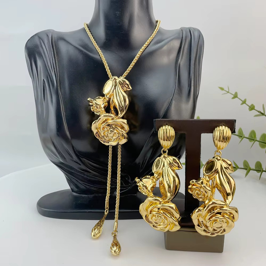 yuminglai Schmuckset, Gold, Damen - Bild 2