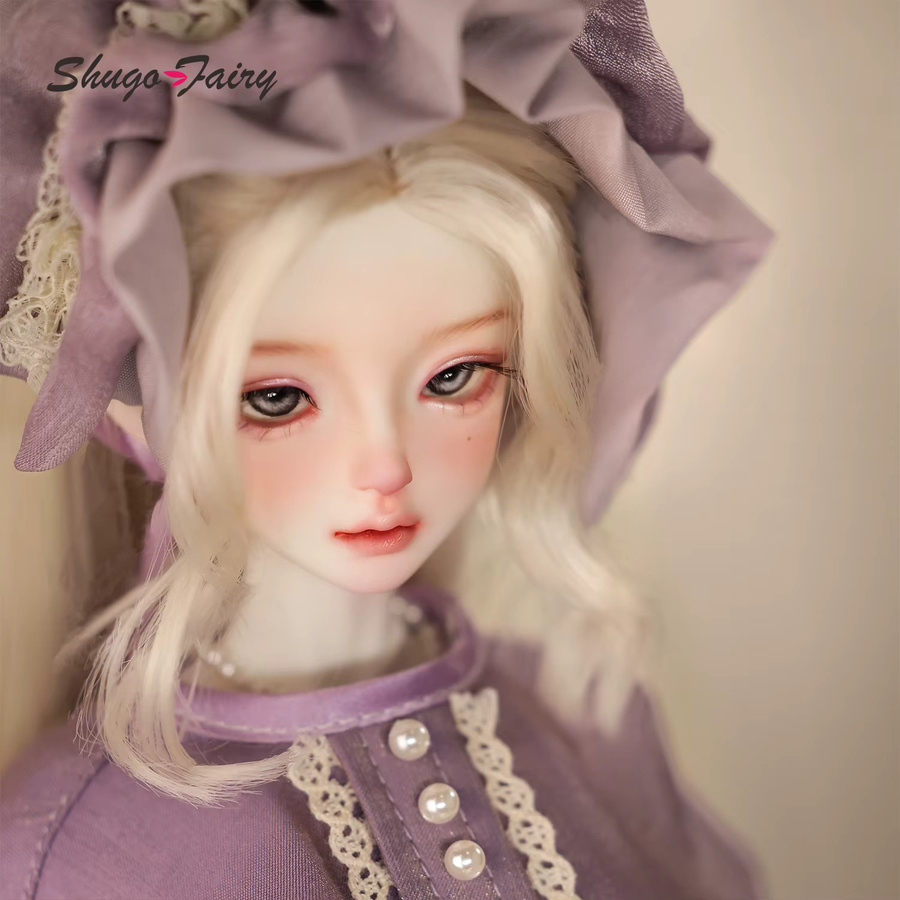Shugafairy Sadie 1/4 BJD Kugelgelenkpuppe mit lila Lolita-Kuchenkleid und Hut - Bild 1