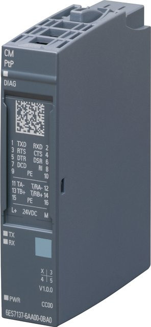 Siemens Digitales Industrie Kommunikationsmodul CM AS-I 6ES7137-6AA01-0BA0 in Grau mit Ethernet/LAN - Bild 1