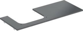 Geberit Waschtisch-Platte One Naturstein Marmor Weiß/Grau matt, B/T/H: 120 x 47 x 2 cm - Bild 1