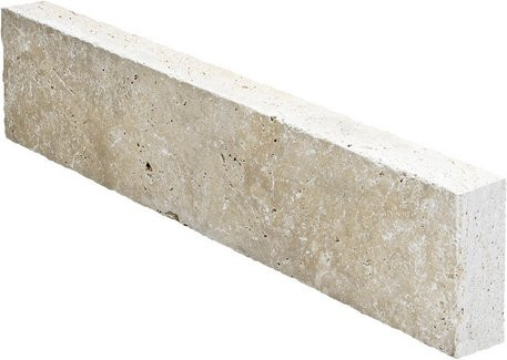 WOHNRAUSCH Randstein Tosca Cream in Beige aus Travertin, B/H/L: 7,5 x 20 x 100 cm - Bild 1