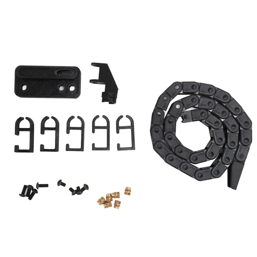 Bambu Lab Drag Chain Kabelträger aus flexiblem ABS in Schwarz, 16,9 Zoll - Bild 2