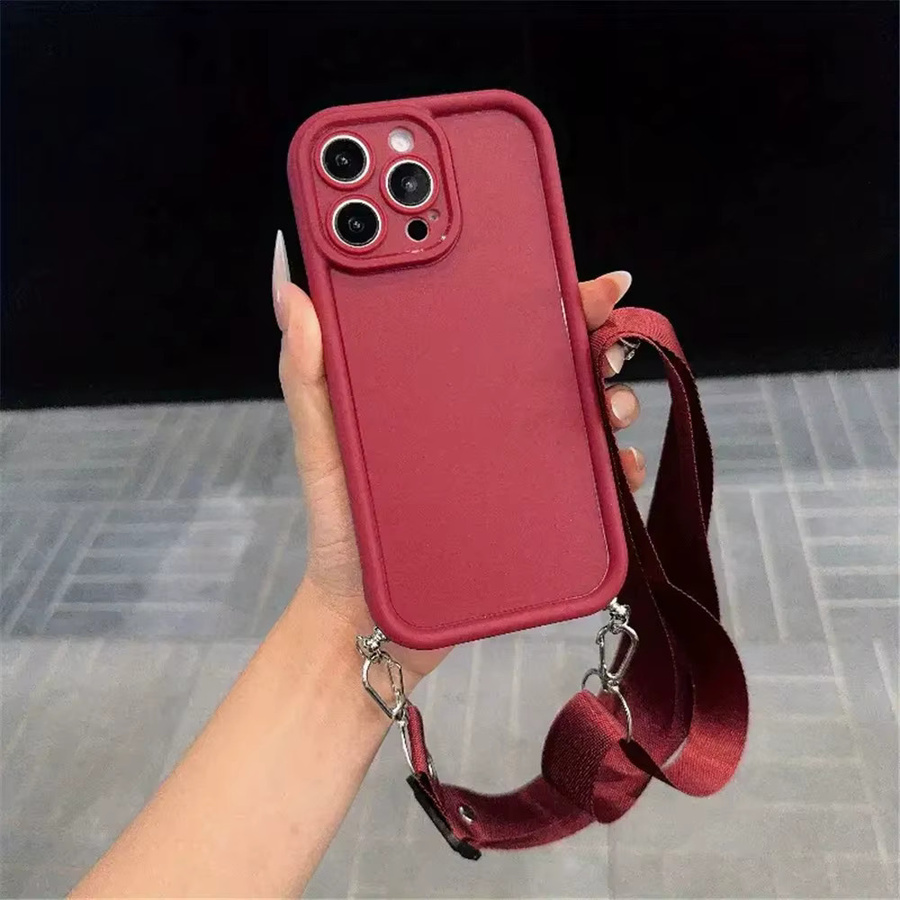 FLYKYLIN Silikon Handyhülle mit Lanyard-Kette als Umhängetasche für iPhone 11 bis iPhone 17 Pro Max und Air Modelle, Unisex - Bild 3