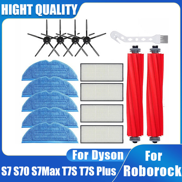 Roborock Ersatzteil-Set für Roboterstaubsauger mit Hauptbürste, HEPA-Filter und Wischpad in Multicolour - Bild 1