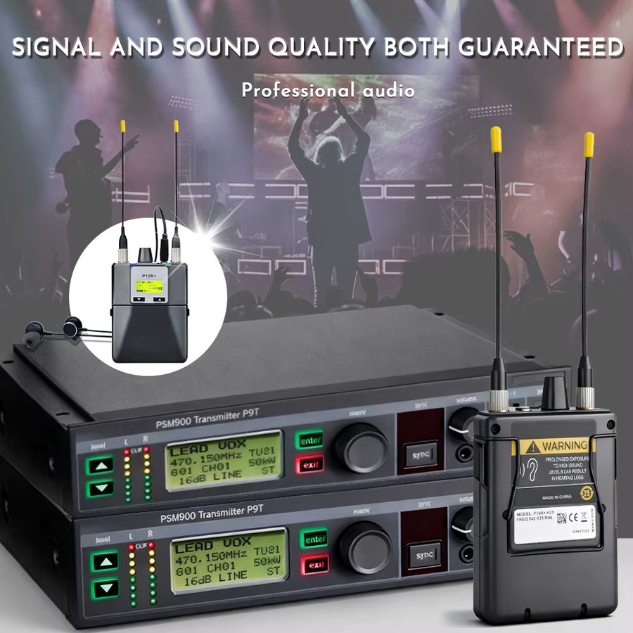 Shure PSM900 In-Ear-Überwachungssystem mit P9T Sender und P10R Empfänger in Schwarz, Stereo Wireless Monitoring System 542-578MHz - Bild 2