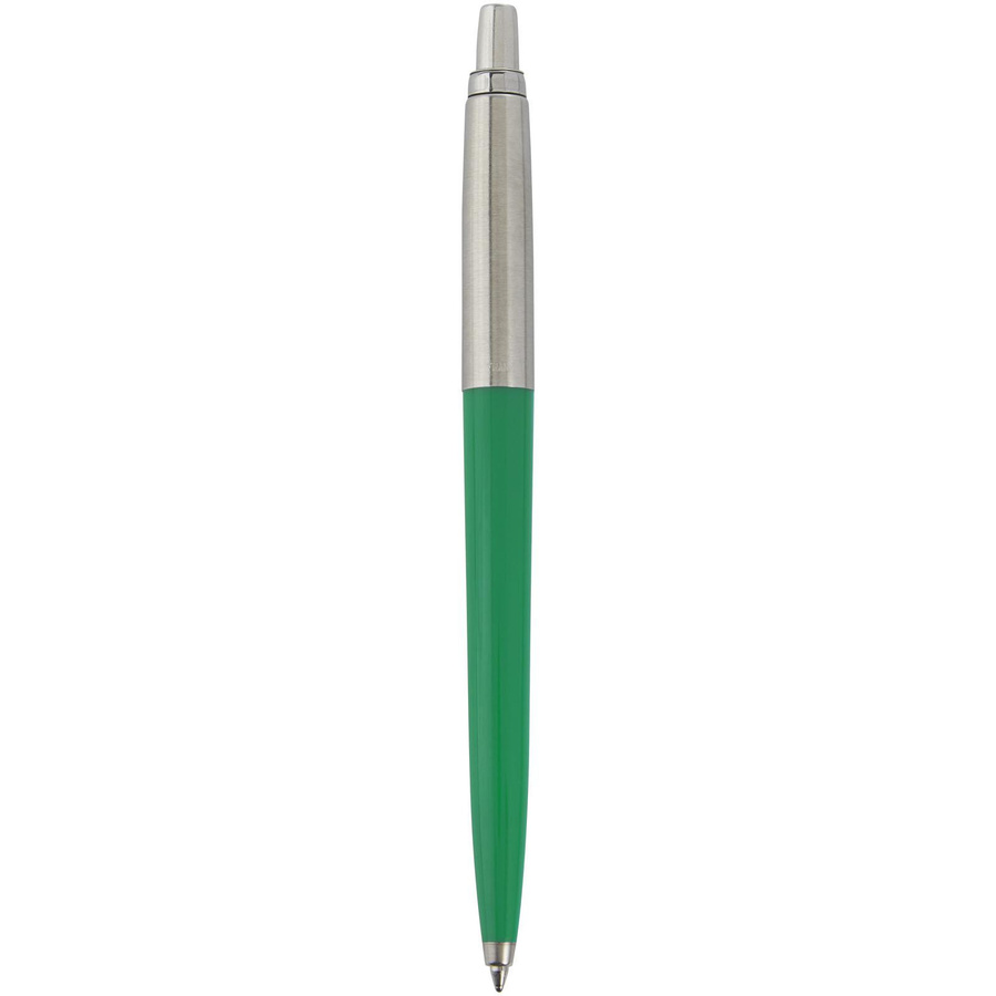 Parker Jotter Kugelschreiber aus recyceltem Kunststoff und Edelstahl in Grün mit blauer Tinte - Bild 2