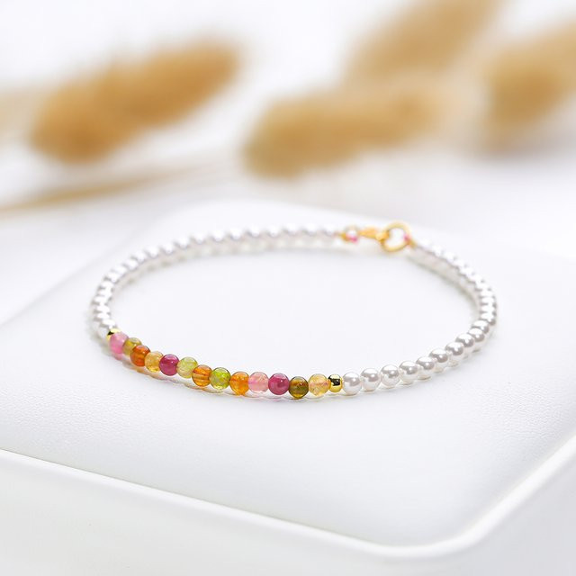 Lina Jw Armband, Perle, Turmalin, Amethyst, Damen - Bild 1