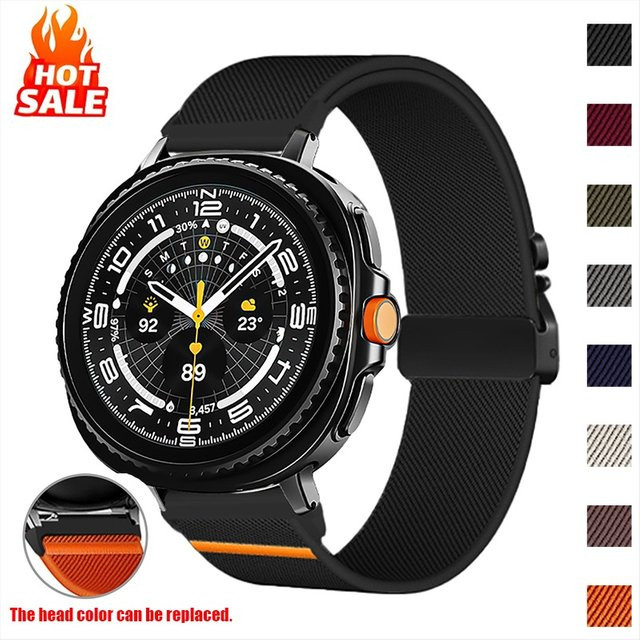CAOWTAN Uhrenarmband Textil/NATO, Schwarz, Unisex - Bild 1