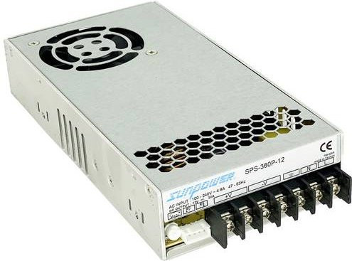 Dehner Elektronik SPS 360P-12 Industrienetzteil 12V DC 30A 360W Farbe: Silber - Bild 1