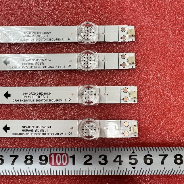 LED Backlight Ersatzset für Hisense TV Modelle H55B7100UK, H55B7100, H55B7300, H55B7300UK, H55BE7000, H55BE7200, H55BE7400, H55BE7000UK und H55BE7000IL in Weiß - Bild 1