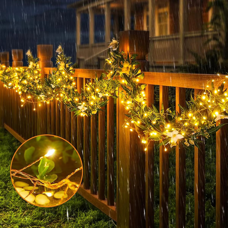 KIKIELF LED Cluster Lichterkette in Warmweiß für Weihnachten, Hochzeit und Party - Bild 4