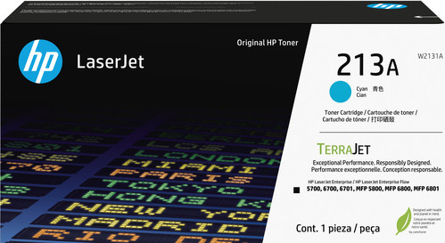 HP 213A Original LaserJet Tonerpatrone Cyan W2131A - Bild 1