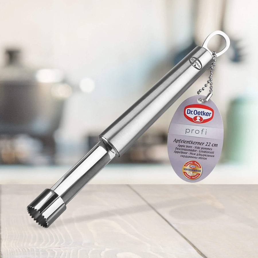 Dr. Oetker Apfelentkerner Profi aus Edelstahl in Silber, spülmaschinenfest - Bild 2