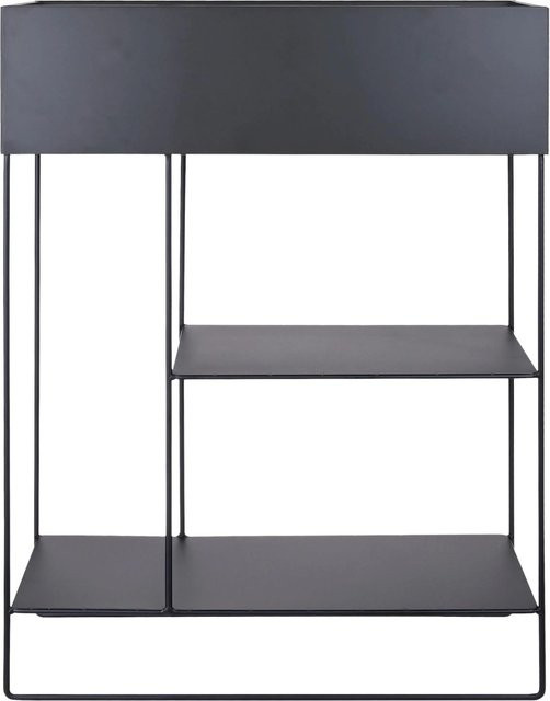 Mömax Übertopf Cosy in Schwarz aus Metall, rechteckig, B: 80,0 cm, H: 25,0 cm, T: 60,0 cm - Bild 1
