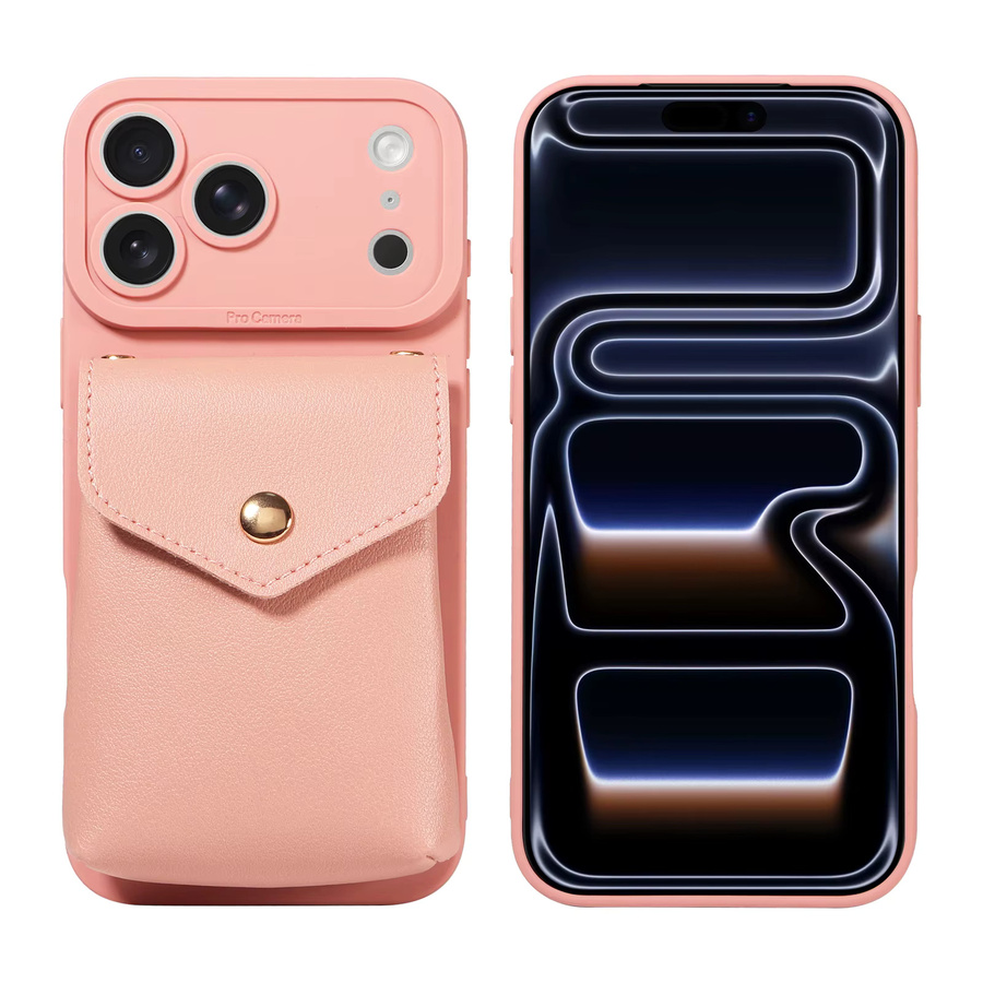Sturzsichere Leder-Handyhülle für Samsung Android Smartphones mit Kartenfächern und Bargeldfach in Schwarz oder Pink - Bild 2