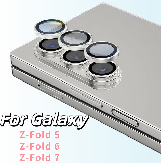 Samsung Schutzfolie aus gehärtetem Glas für Galaxy Z Fold7 Z Fold6 Z Fold5 mit AR-Beschichtung und Antibeschlag-Funktion in Schwarz Silbern - Bild 1