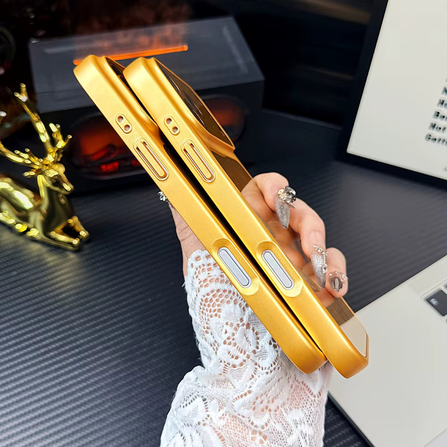 NYFundas MagSafe Handyhülle aus Hart-PC in Gold für iPhone 17 Air 16 Pro Max 15 14 13 12 11 - Bild 5