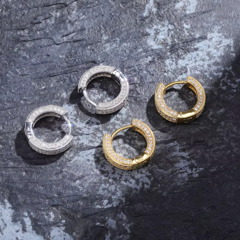 UOSU Ohrringe, Silber, Zirkonia, Unisex - Bild 1