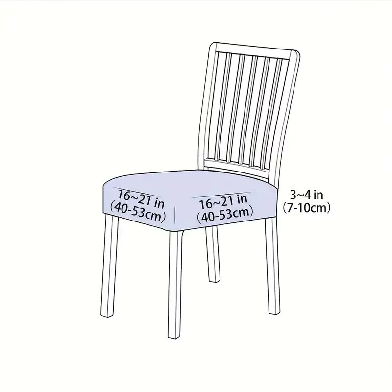Einfarbiger Samt Esszimmer Stuhl Sitzbezug Klassische Abnehmbare Anti-schmutzig Stuhlhussen für deinen Stuhl - Bild 2