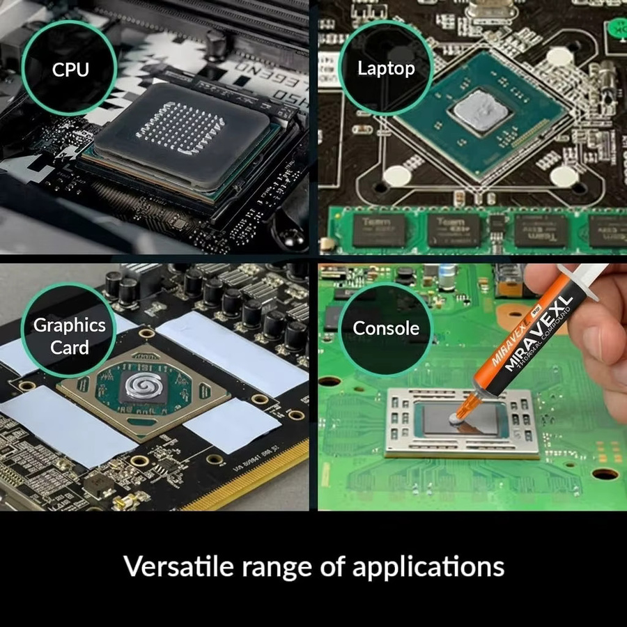 MIRAVEXL Hochleistungs-Wärmeleitpaste in Grau für CPU, GPU, PC und Xbox, 8g - Bild 5
