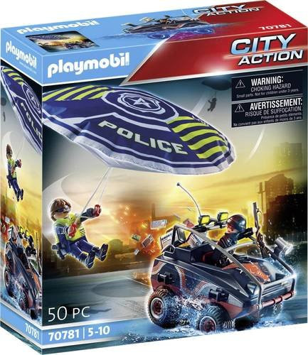Playmobil City Action Polizei-Fallschirm Verfolgung des Amphibien-Fahrzeugs 70781 - Bild 1