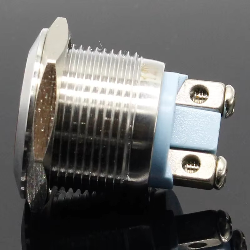 ELECAPITAL Wasserdichte LED Signallampe aus Metall mit 19mm Anschluss für 3V 6V 12V 24V 220V in Rot, Gelb, Blau oder Weiß - Bild 2