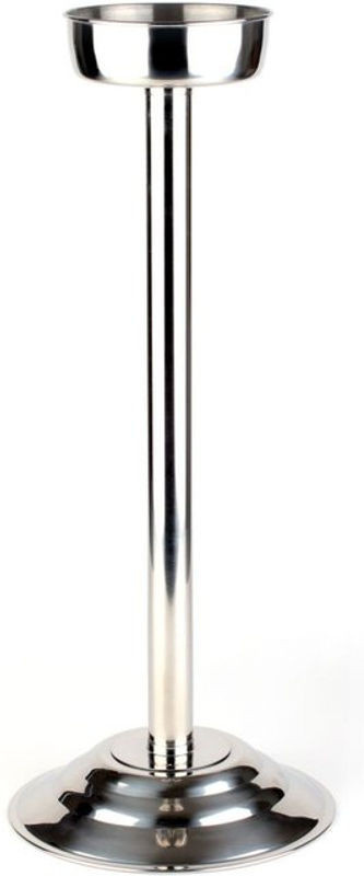 APS Weinkühler Ständer aus Metall in Silber, rund, freistehend, H: 70 cm, B: 28 cm, T: 28 cm - Bild 1