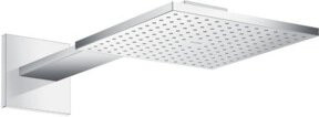 Hansgrohe Axor Kopfbrause mit Brausearm, quadratisch, Chrom, Breite: 25 cm, Breite: 25 cm - Bild 1