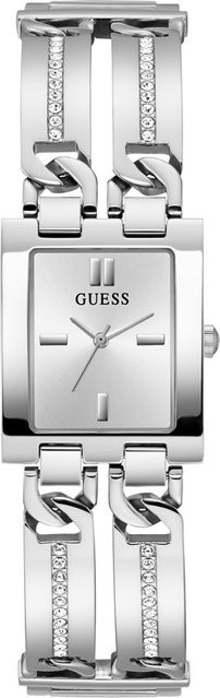 Guess Damenuhr, Quarz, Edelstahl, Silber, Eckig, 24 mm - Bild 1