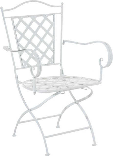 TPFGarden Stuhl Athan in Weiß aus Metall für Garten, Balkon und Terrasse - Bild 1
