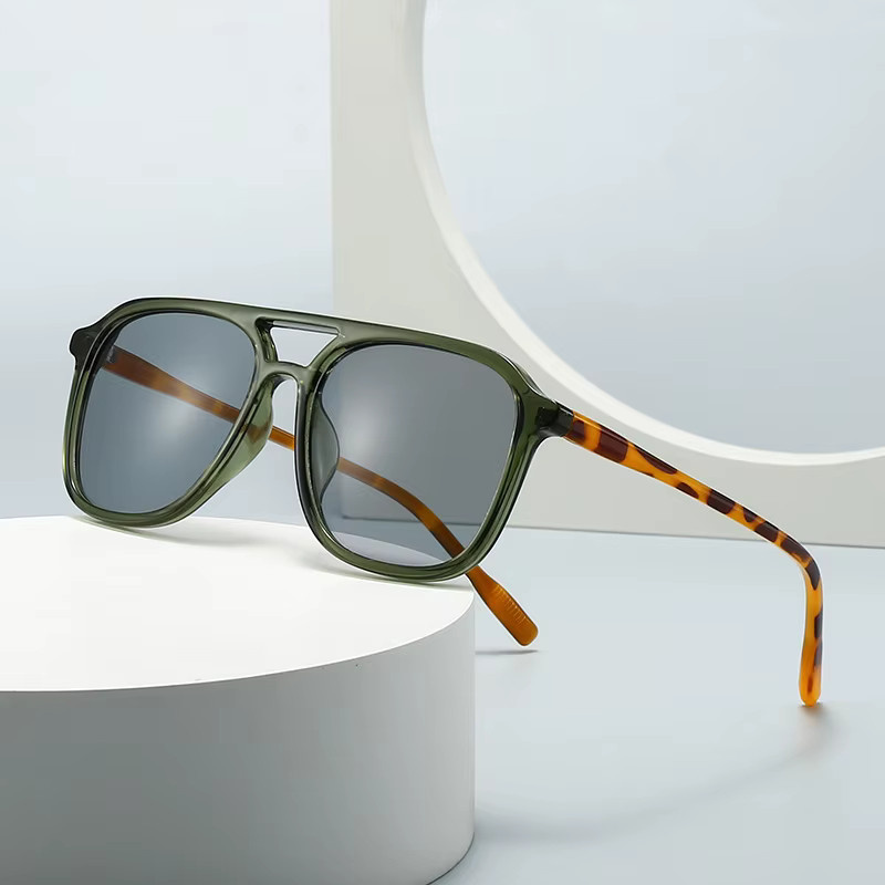 SO&EI Sonnenbrille, Quadratisch, Vollrand, Blau Grün, Unisex, Kunststoff - Bild 2