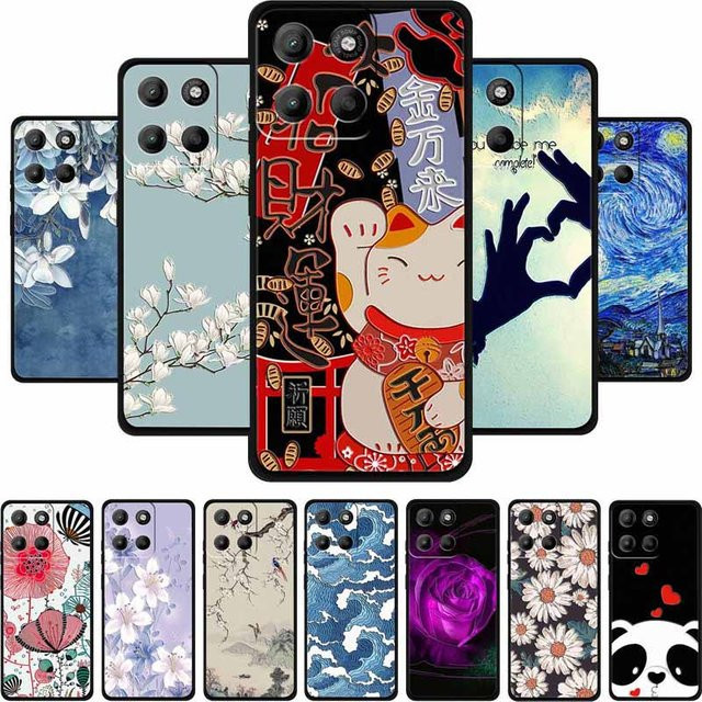 Motorola Handyhülle mit 3D-Blumenprägung aus weichem Silikon für Motorola G67 Power, Moto G57 Power, Edge 70 und G57 - Bild 1