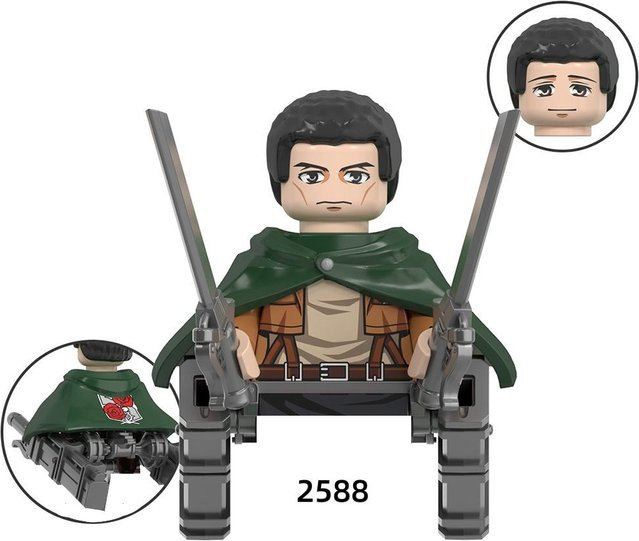 Attack on Titan Anime Bausteine Aufklärungstrupp Mini Action Spielzeugfiguren - Bild 1