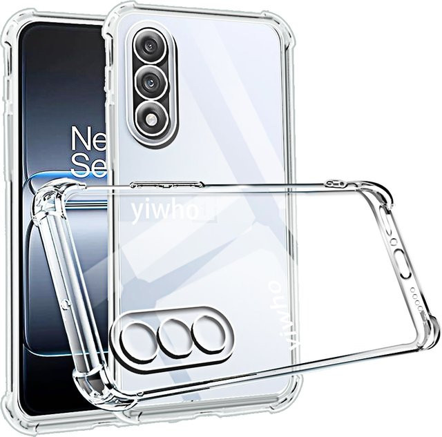 Stoßfeste Handyhülle für OnePlus Nord 5, 4, 3, 2 und 5 Lite in Transparent mit Clear-Rückseite - Bild 1