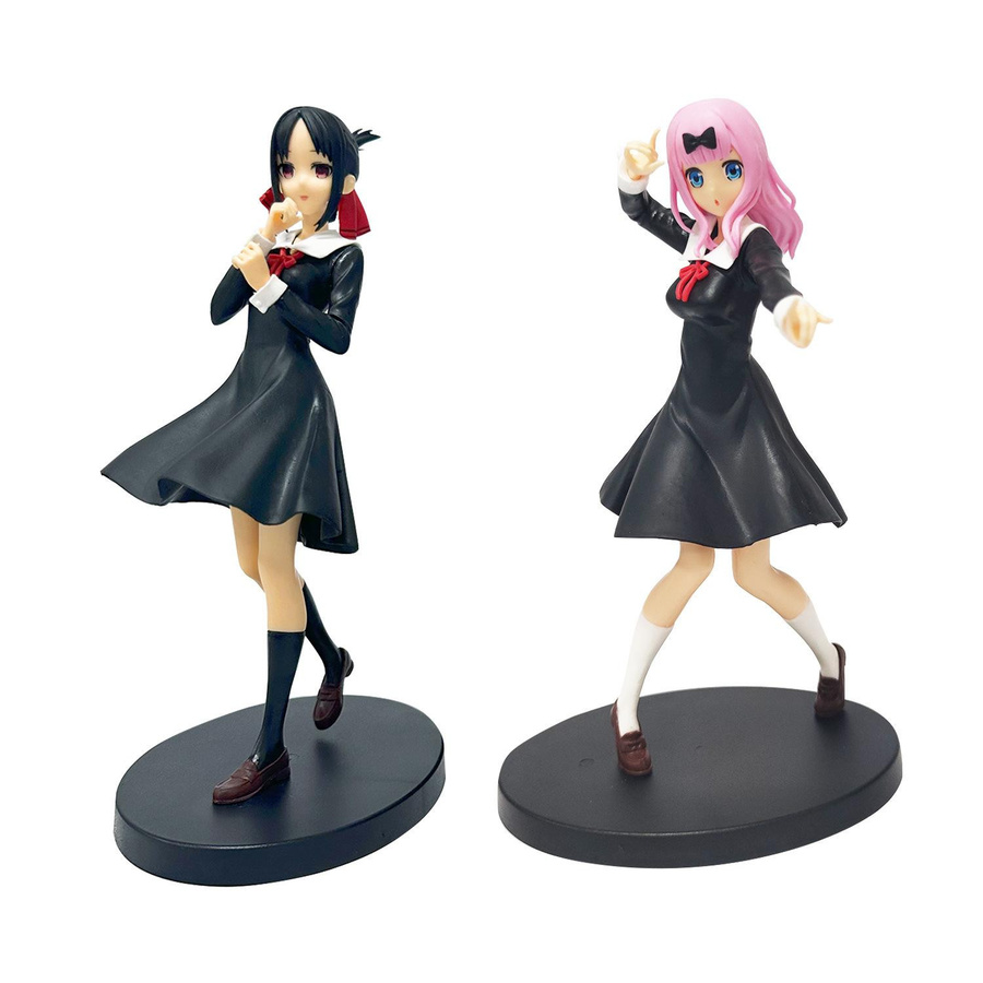 Yiran toy 1 Kaguya-sama: Love is War Fujiwara Chika Shinomiya Kaguya Anime Figur PVC 18cm - Bild 3