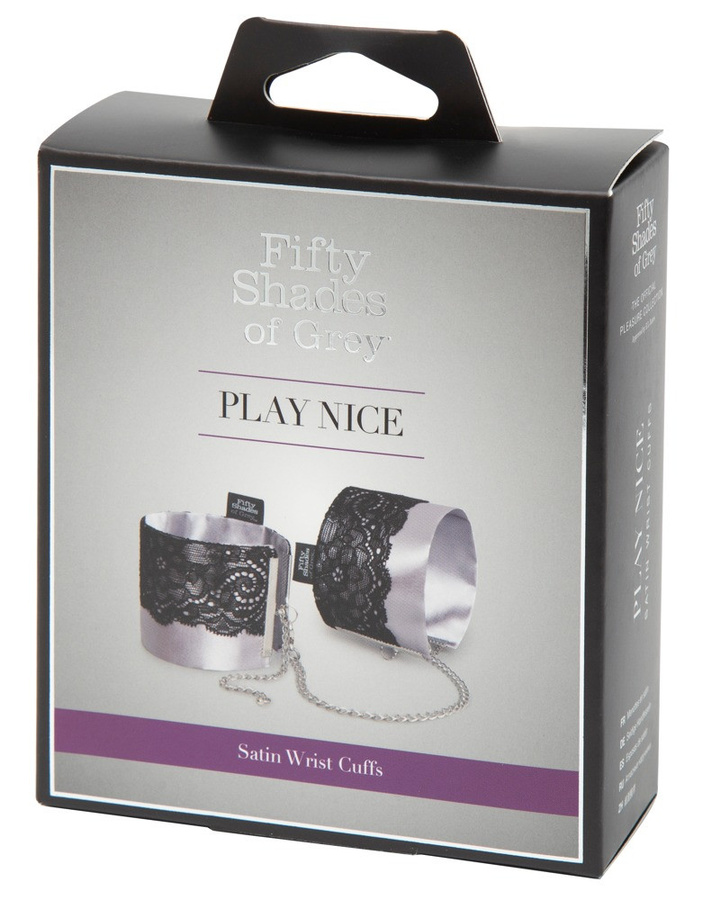 Fifty Shades of Grey Handfessel Play Nice Satin & Lace Wrist Cuffs, verstellbar - Bild 3