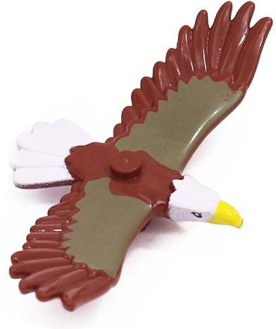 ixBricks Weißkopf Adler Falke Fliegendes Tier Bausteine 1-teiliges Set - Bild 1